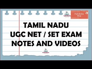 Tamil Nadu UGC Net/Set exam notes and video lectures in Tamil In Tamil