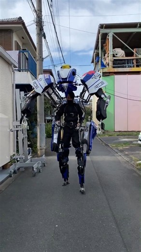 Techinnovix | AI & Future Tech on Instagram: "This is a real powered exoskeleton. No scripts. No retakes. One human. Machine assistance. Real strength in real environments. This is how physical work is evolving — not tomorrow, but now. Follow @Techinnovix for real machines, real testing, real future. . Live demonstration of a powered exoskeleton in real-world conditions. Human strength enhanced by machines for physical and industrial work. No lab setup. No staged environment. Only real hardware 