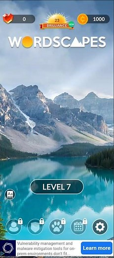 Level 7 Wordscape Gameplay