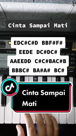 Tutorial Cinta Sampai Mati untuk Piano