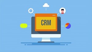 Customer relationship management, CRM software application conceptual animation video clip.