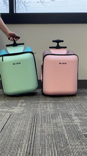 Fits all our spring break necessities🙂‍↕️ #MicroKickboard #Micro #TravelWithKids #KidSuitcase #SpringBreak