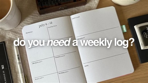 【中英 文稿】如何在子弹日记中使用周志 | 规划你的一周节奏