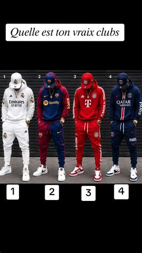 Quel est ton vrai club ? Real Madrid, Barcelone, Paris ou Bayern