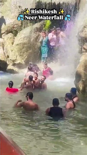 🌊 Neer Waterfall Rishikesh 😍 Hidden Paradise of Uttarakhand 🏞️✨ #shorts