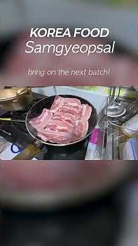 How to grill Korean Samgyeopsal at home 🏠