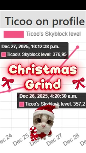 Christmas Grind +++ 19 Level +++ and you? #minecraft #hypixel #gaming
