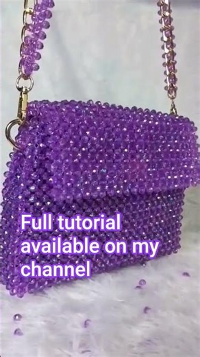 full tutorial available on my channel #beadedbag #diy #handmade