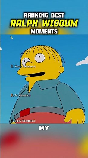 Ralph Wiggum Best Moments 😭 #shorts