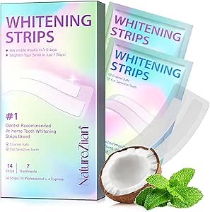 Teeth Whitening Strips,7-Day whitening Strips,Sensitive Teeth Whitener,Enamel Safe for Whiter Teeth,Deep Stains Removal,nstant Teeth Whitening Without The Harm (14pcs)