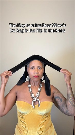 How-to wear the DuRag by Bow Wow for the #Pixie and #Silkpress #bowwow #fyp Link in My Amazon Store