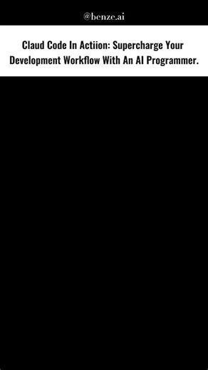 ⌬ AI on Instagram: "Claude Code Power🚀 See how Claude Code can write functions, refactor legacy code, generate tests, and debug issues so you spend more time designing and less time wrestling with boilerplate. 👨‍💻🎓 #ai #opensource #coding #software #python #programming #vibecoding #reelsi̇nstagram"