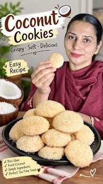 Coconut cookies 🍪 Recipe | Its Baking Time | ‪@Cheemas_Kitchen‬ #baking #cookies #coconut