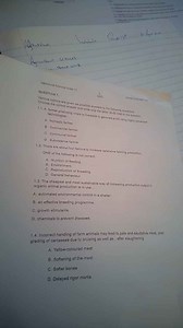 Agricultural Sciences Grade 12QUESTION 1Various options are... | Filo