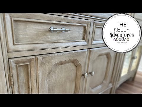 DIY Furniture Makeover in Pottery Barn Finish - How to Paint Furniture to Look Like Wood (Overview)