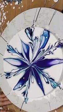 Pour, Swipe & Spin - Oddly Satisfying Acrylic Pouring #art #shorts #shortvideo