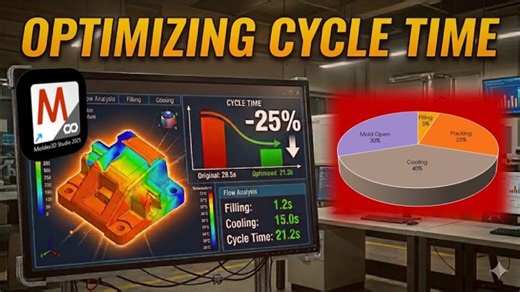 Optimizing Cycle Time using Moldex3D Simulation | Advanced Tips Tricks | Studio 2025 | Moldex3D Northern America, Inc