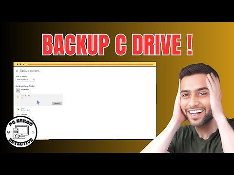 How to Backup C Drive in Windows 10