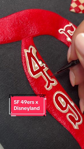 Watch Me Paint a San Francisco 49ers x Disneyland Jersey