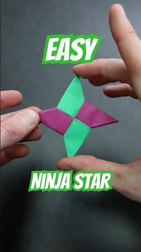 Ninja Star Easy Origami Shuriken Tutorial