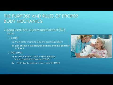 CNA Nursing Assistant Model Curriculum Module Five - Body Mechanics