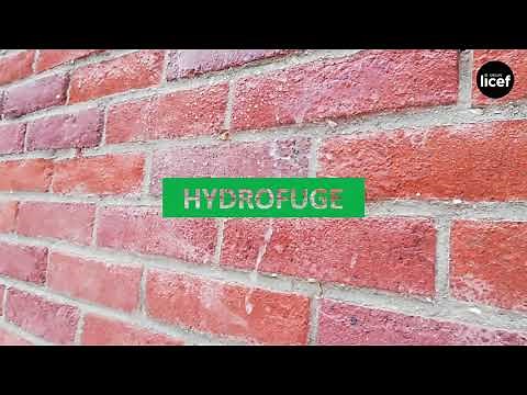 HYDROFUGE SUR BRIQUE POREUSE.