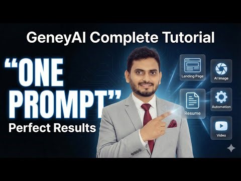 GeneyAI Complete Tutorial | Build Landing Pages, Images & Automations with One Prompt #geneyai