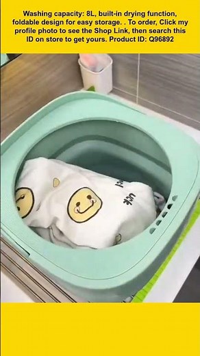 Portable Mini Folding Washing Machine with Drying Function