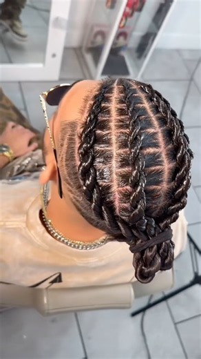 Twist cornrows ✝️✨| twist braids