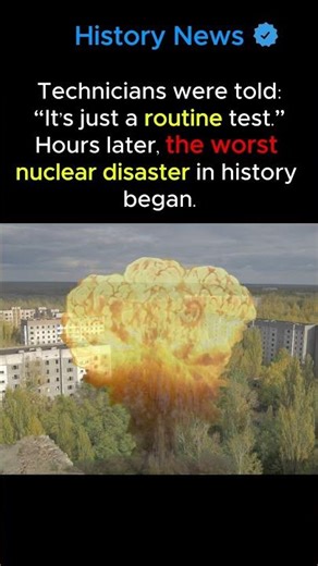 They Didn't Know What Was Coming at Chernobyl #history #disaster