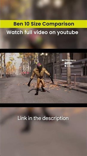 Ben 10 alien Size Comparison #ben10 #ben10alienforce #shorts
