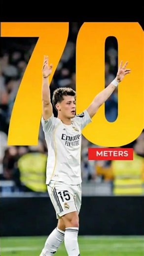 Arda Güler’s CRAZY 70-Meter Goal 😱 | A Record You Won’t Believe!” #halamadrid #realmadrid
