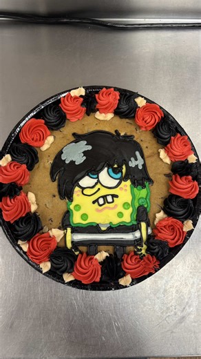 Emo SpongeBob Inspired Cake Decoration