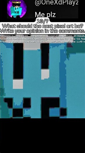 I made a pixel art project in Minecraft that one of my followers requested. Part 167