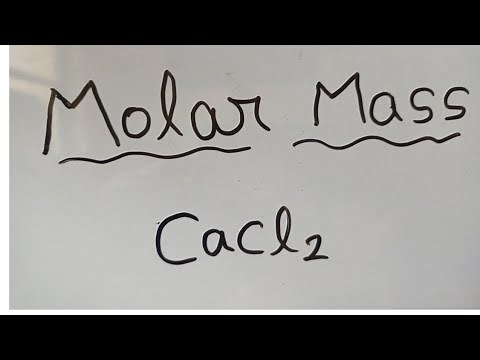 How to calculate molar mass of calcium chloride