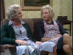 18K views · 584 reactions |  'Monty Python's Flying Circus' Tuesday 24 November 1970 ~ BBC1: 22:10 The Pythons often dressed in drag to play so-called "pepperpots"—grouchy, matronly old ladies with a penchant for high-pitched shrieking. Here, Chapman and Cleese play two such women who sit down to watch telly—only to notice a large, unexplained penguin perched on top of their TV set. #montypythonsfylingcircus | Bernie Briffa | Facebook