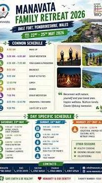 Manavata Family Retreat 2026 | Wales Retreat | Yoga, Meditation & Family Wellness Camp 🌿