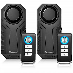 Wsdcam Bike Alarm with Remote Bicycle Motorcycle Alarm Vibration Motion Sensor Alarm
