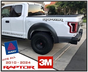 RAPTOR Svt Fender Bed Side Logo Graphics F150 F-150 Vinyl Decals Decal Sticker Graphic Set Fits : ALL Ford Models 2010 - 2024 Style A - Etsy