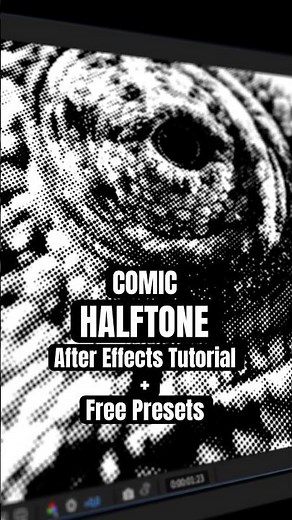 Comic Halftone Effect in After Effects - Tutorial + Free Preset