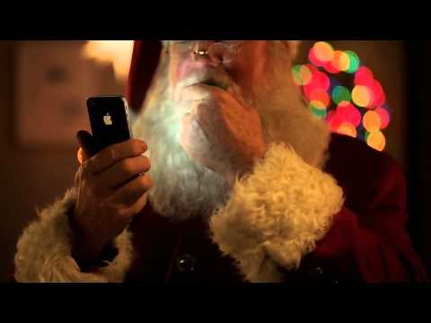 Apple iPhone 4S Siri helps Santa - iphone christmas commercial