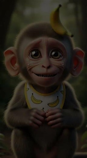 Hungry Baby Monkey Crying Alone | Emotional & Heart Touching Short Video
