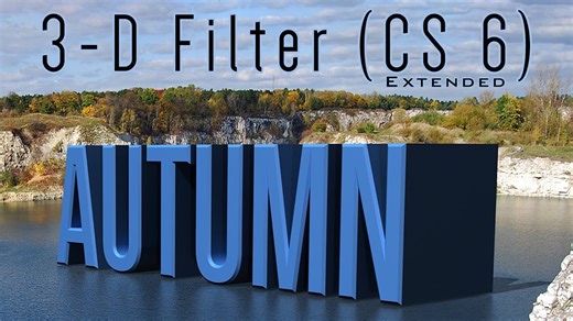 Photoshop CS6 extended tutorial: 3D text. How to add bevels, light, shadow and reflections.