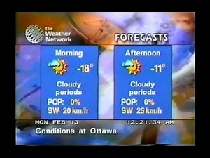 The Weather Network February 1995 - Part One