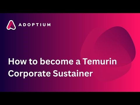 How to become a Temurin corporate sustainer