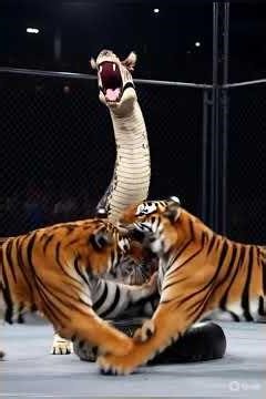 “KING COBRA vs TIGER 🐍🐯 | The Most Dangerous Animal Fight Ever Caught on Camera!”#trending