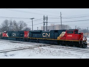 CN Freight Trains at Saint James Junction!!