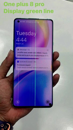 One plus 8 pro.. green line /pink line problem.. #1plus #oneplus #repair #service #repair #cellphone | Prodip Mahmud Chisti