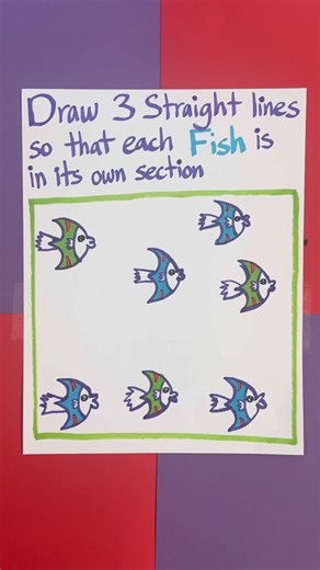 Draw 3 straight lines #Puzzle | At Home with Jennie and Nick