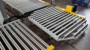[Hot Item] Top Quality New Design Heavy Duty Automatic Rotary Pallet Turntable Roller Conveyor System Transfer with Factory Custom